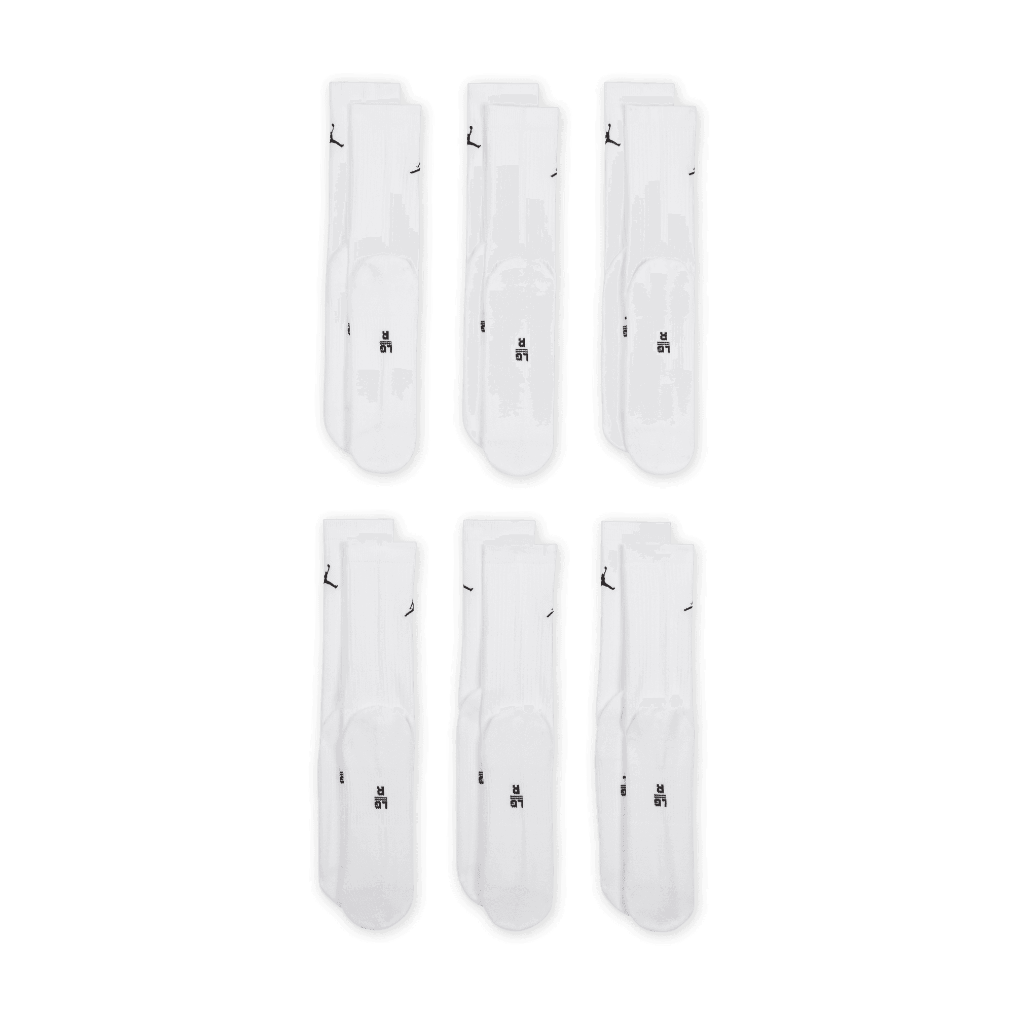 Jordan Everyday Cushioned Crew Socks (6 Pairs) "Unisex"
