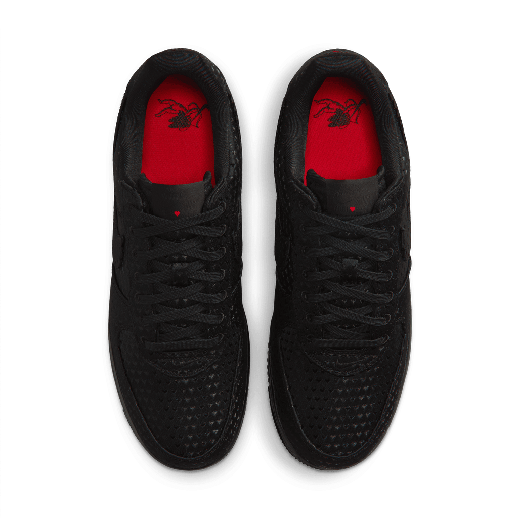 Men's Nike Air Force 1 Retro "Valentine's Day Triple Black"