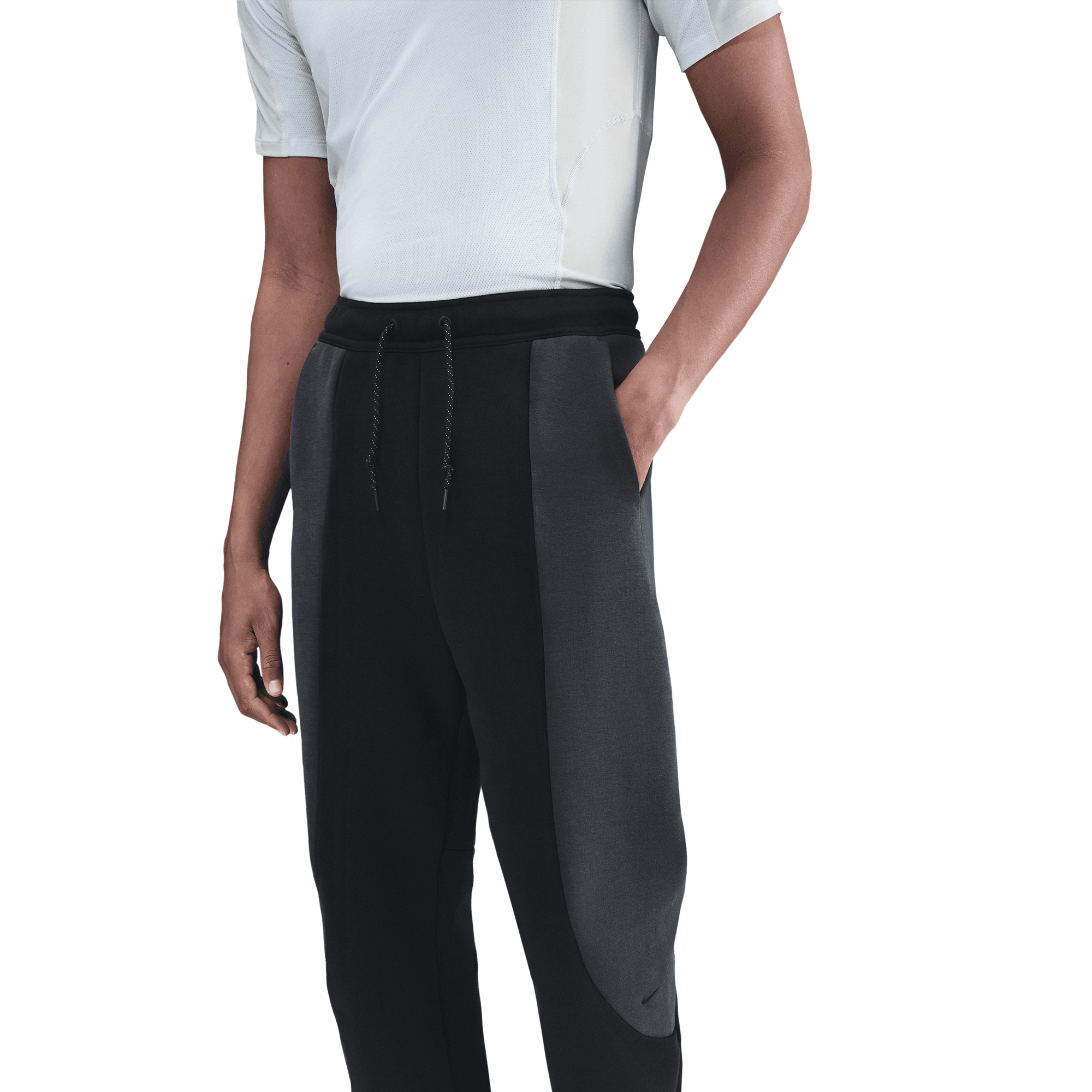 Men's Nike Tech Color-Block Open-Hem Fleece Pants