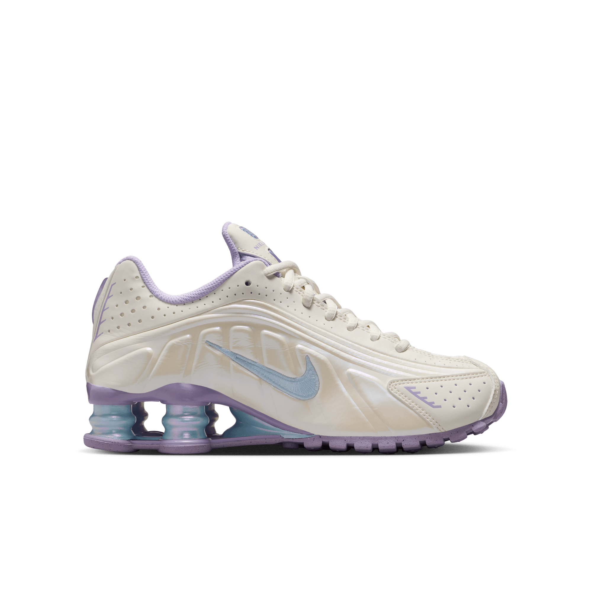 Big Kids' Nike Shox R4 "Soft Pearl Hydrangeas"
