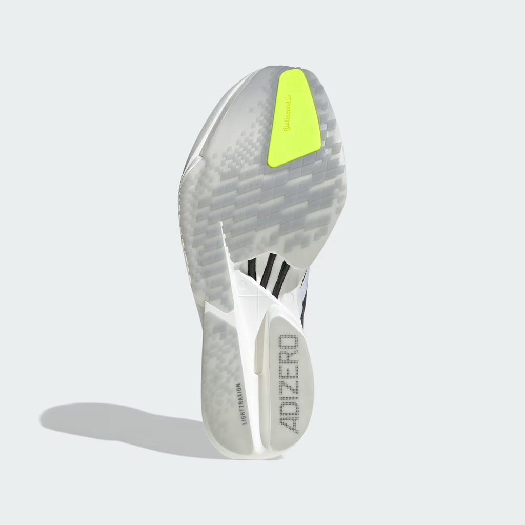 2026 New Arrival adidas Adizero Adios Pro 4 Shoes - Cloud White / Iron Metallic / Solar Yellow wholesalehk.shop
