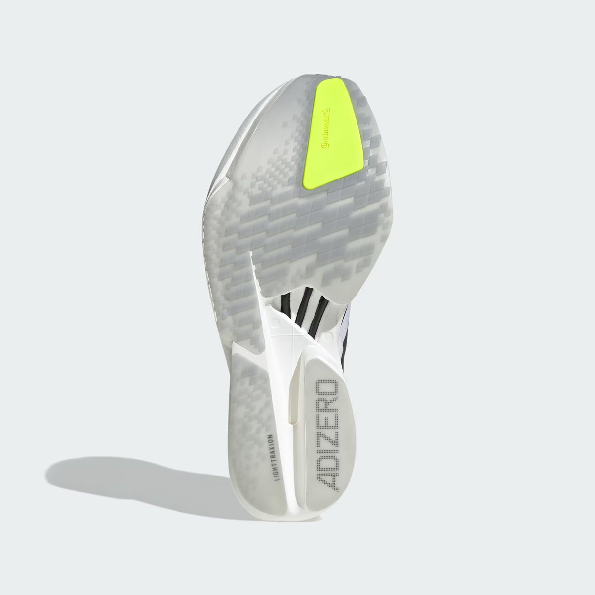 2026 New Arrival adidas Adizero Adios Pro 4 Shoes - Cloud White / Iron Metallic / Solar Yellow wholesalehk.shop