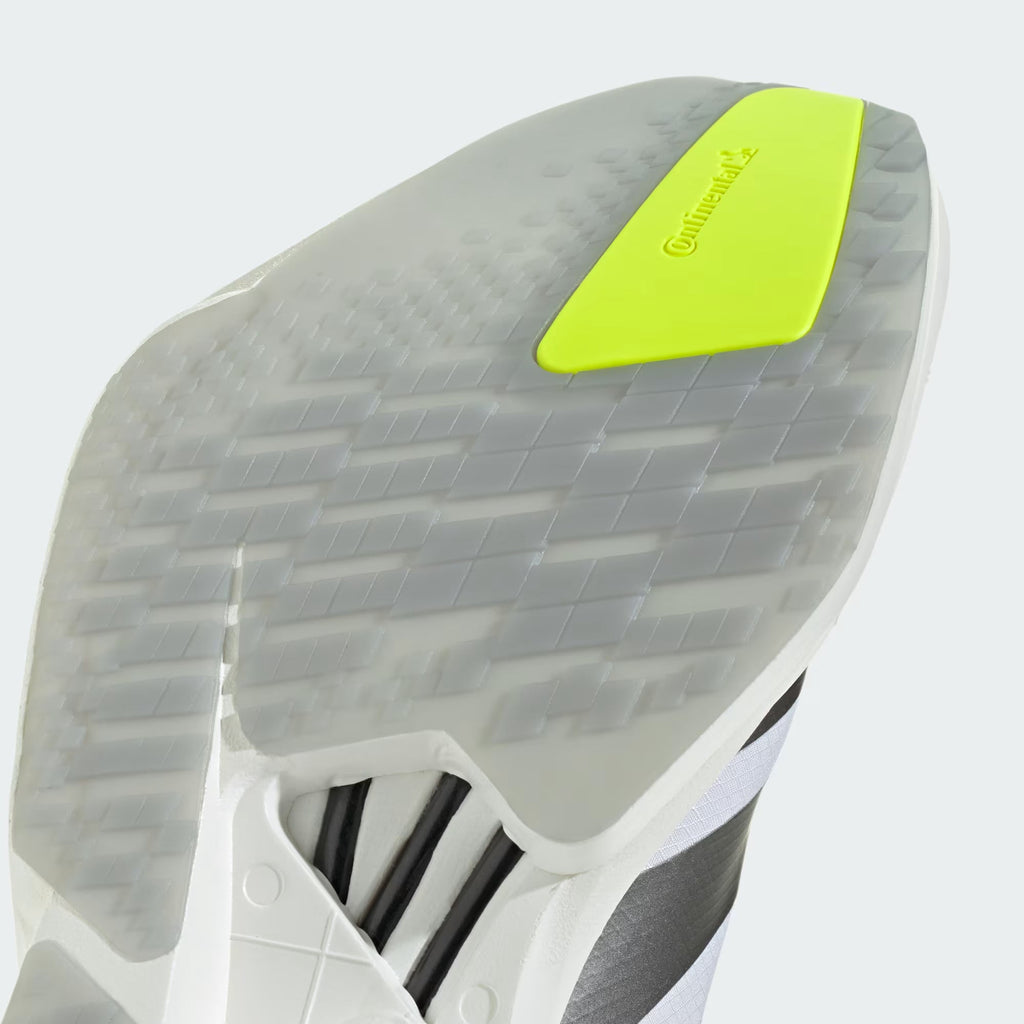 2026 New Arrival adidas Adizero Adios Pro 4 Shoes - Cloud White / Iron Metallic / Solar Yellow wholesalehk.shop
