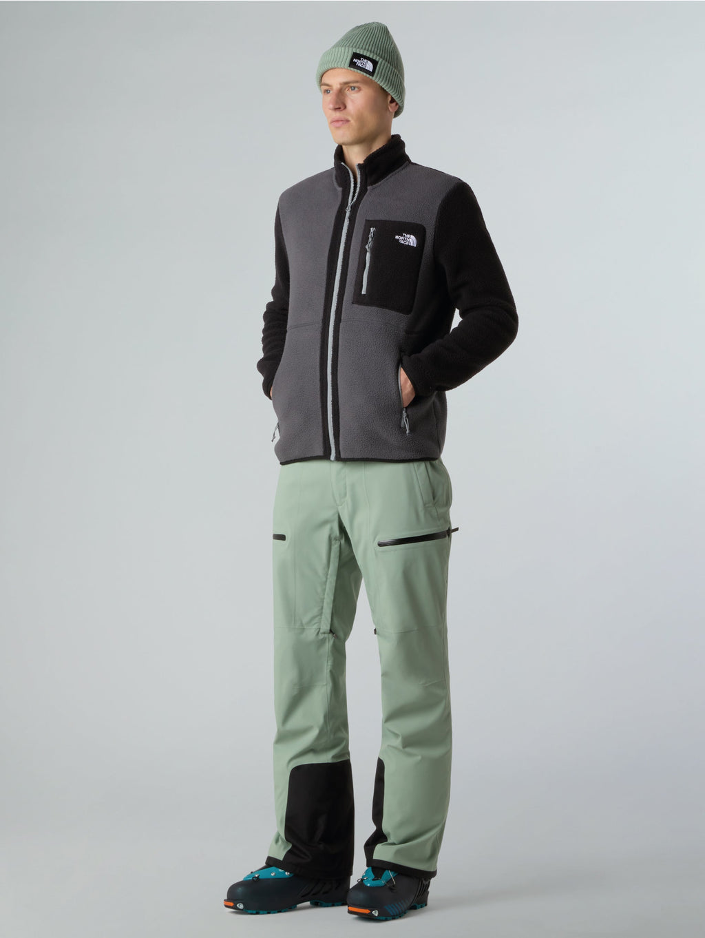2026 New Arrival Giacca in Pile Medio Yumiori Antracite wholesalehk.shop