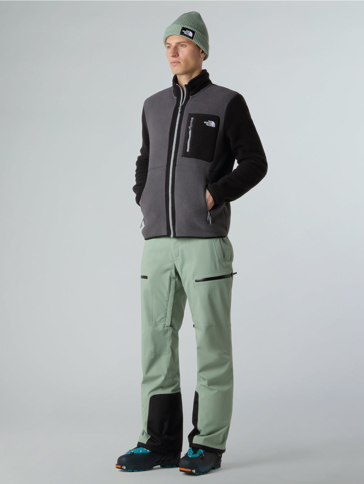 2026 New Arrival Giacca in Pile Medio Yumiori Antracite wholesalehk.shop