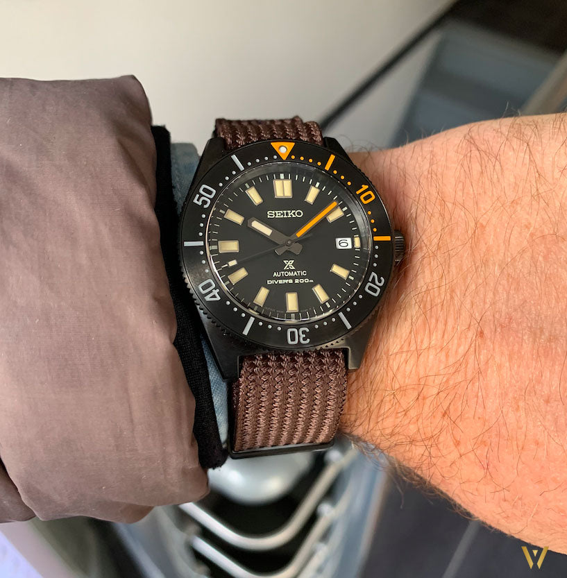 Seiko Prospex Black Series 1965 Limited Edition Black Dial Brown NATO Strap Watch For Men - SPB253J1 wholesalehk.shop