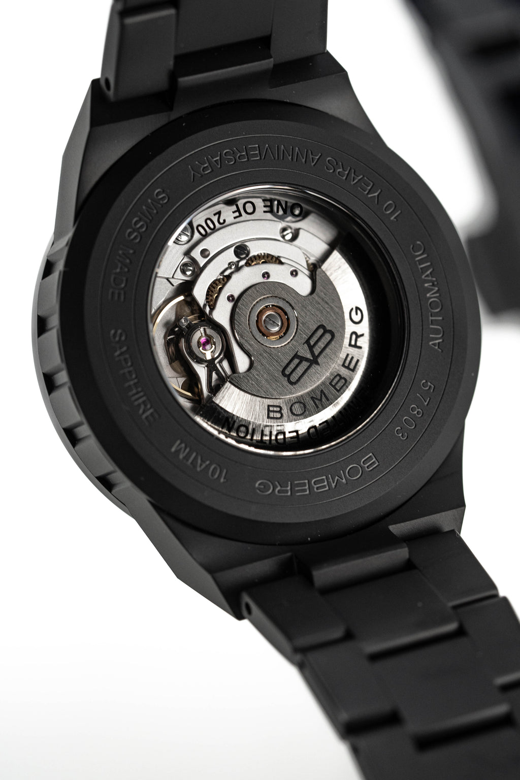 Bomberg Men's Watch BOLT-68 Neo Auto Anniversary Black PVD wholesalehk.shop