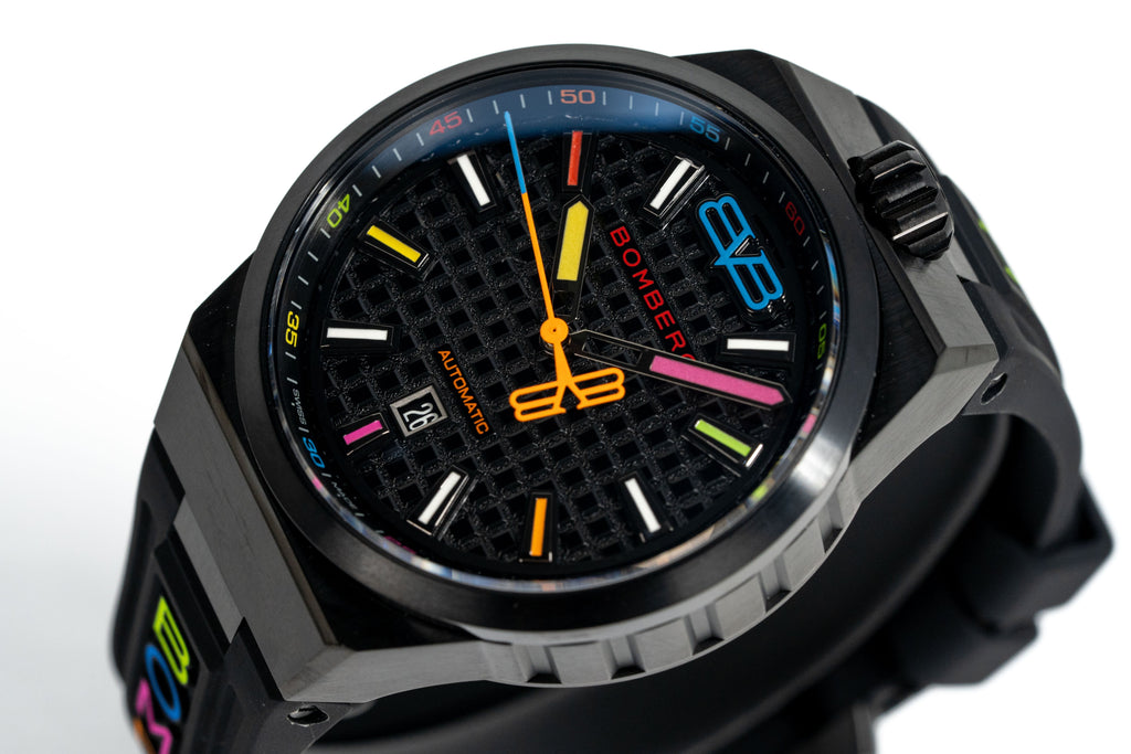 Bomberg Men's Watch BOLT-68 Neo Automatic Taipei Metropolis Black PVD wholesalehk.shop