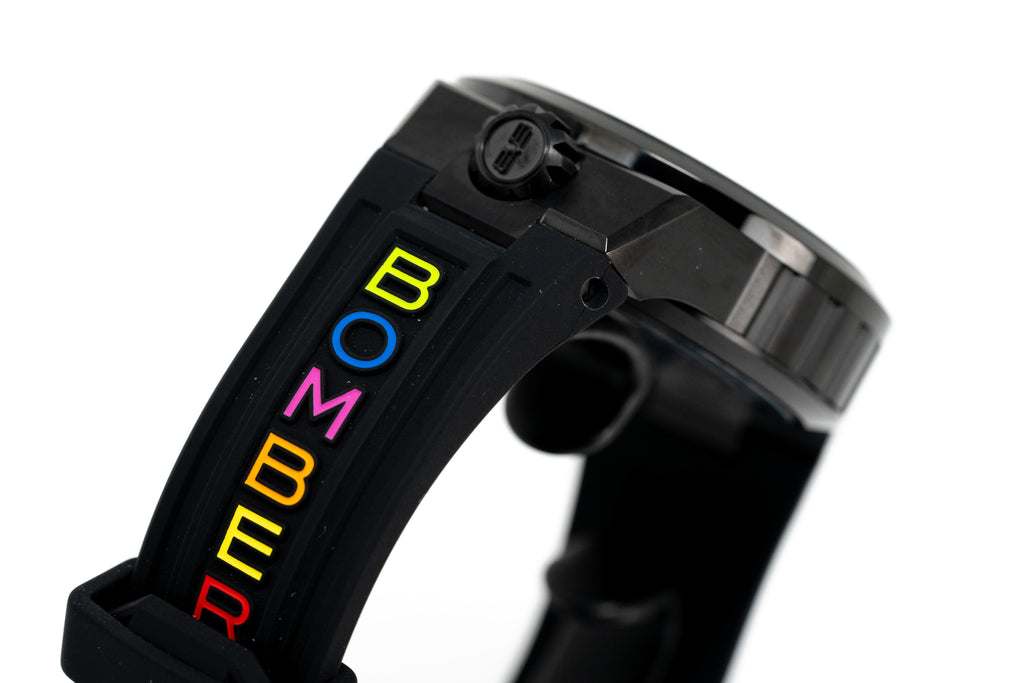 Bomberg Men's Watch BOLT-68 Neo Automatic Taipei Metropolis Black PVD wholesalehk.shop
