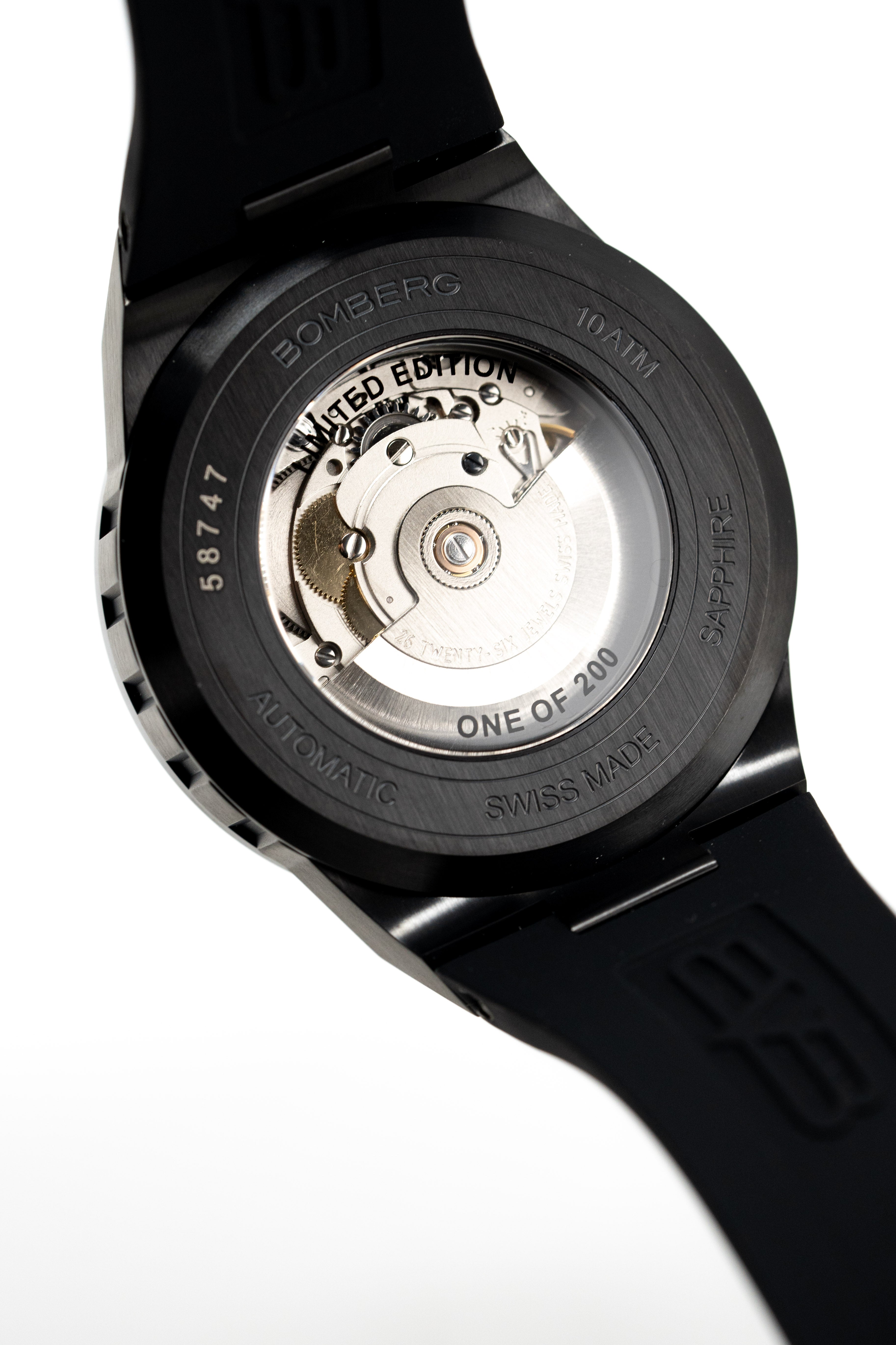 Bomberg Men's Watch BOLT-68 Neo Automatic Taipei Metropolis Black PVD wholesalehk.shop