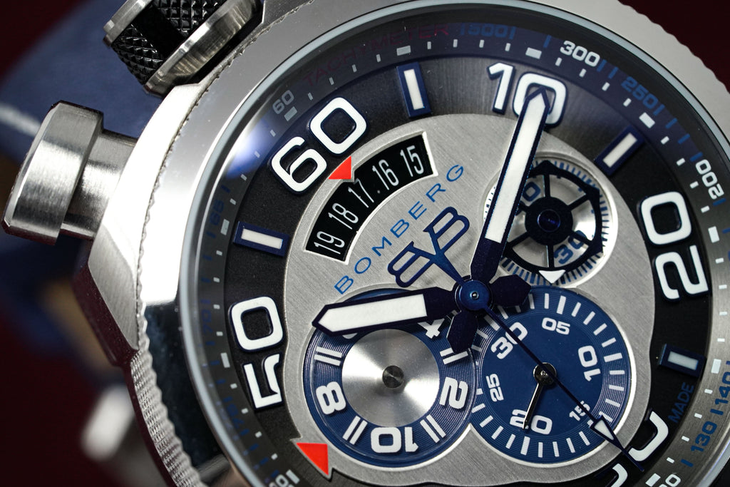 Bomberg Men's Chronograph Watch BOLT-68 Blue wholesalehk.shop