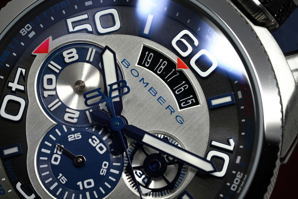Bomberg Men's Chronograph Watch BOLT-68 Blue wholesalehk.shop
