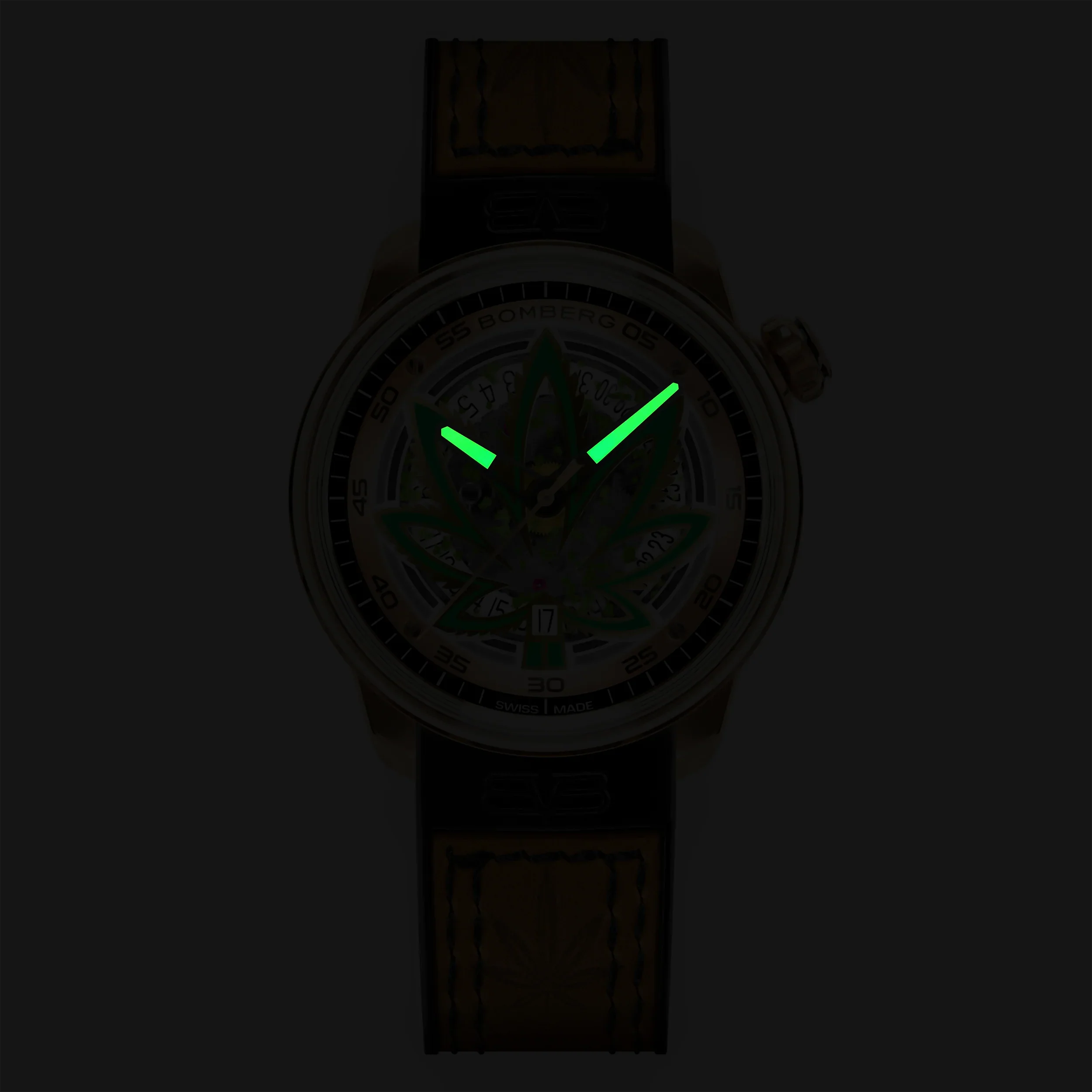 Bomberg CBD Golden Limited Edition BB-01 Automatic Men's Watch wholesalehk.shop