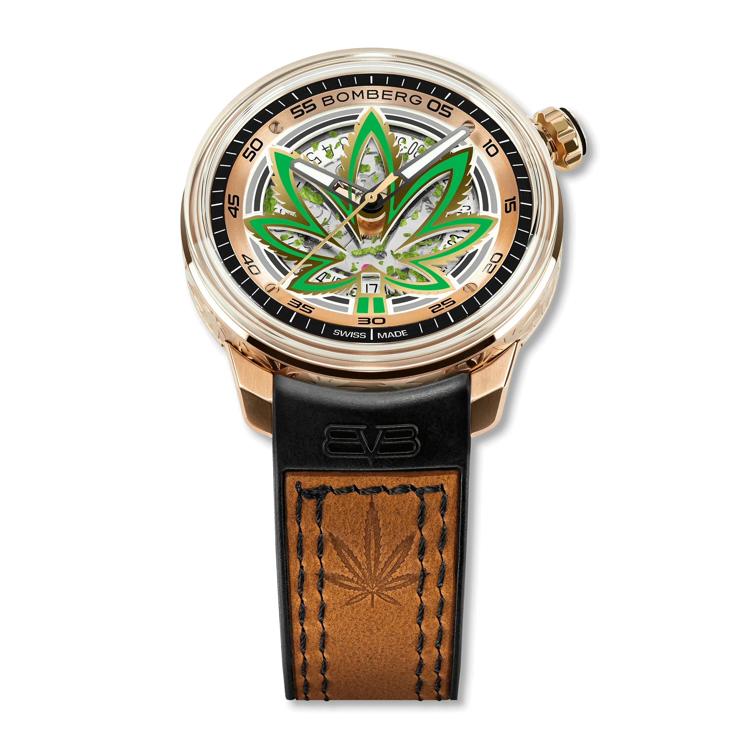 Bomberg CBD Golden Limited Edition BB-01 Automatic Men's Watch wholesalehk.shop