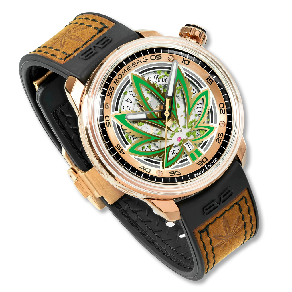 Bomberg CBD Golden Limited Edition BB-01 Automatic Men's Watch wholesalehk.shop