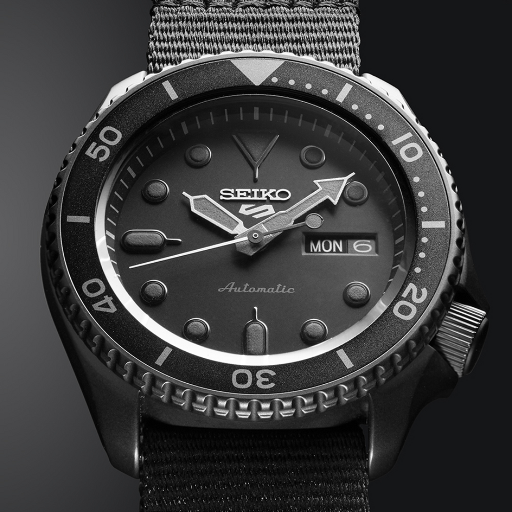 Seiko 5 Sports Automatic Black Dial Black NATO Strap Watch For Men - SRPD79K1 wholesalehk.shop