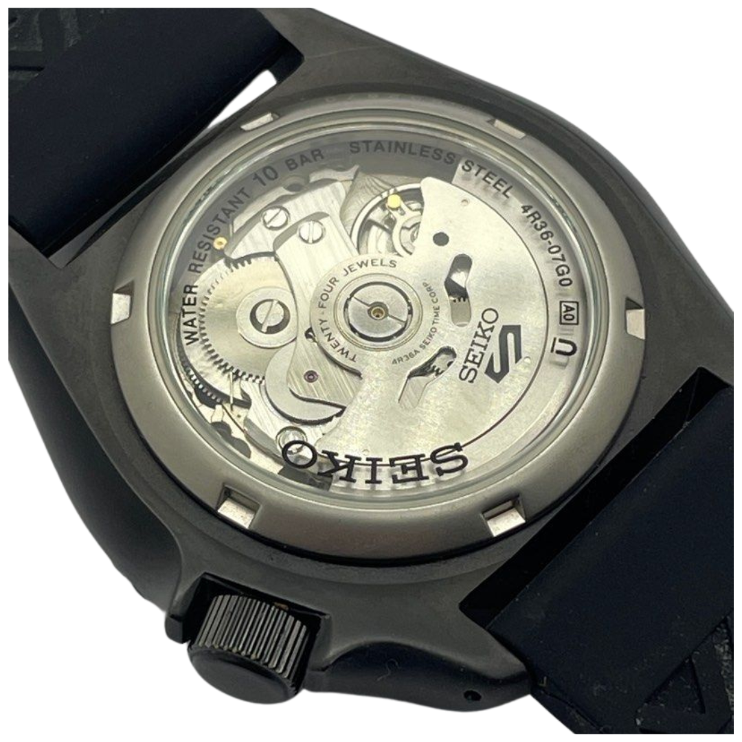 Seiko 5 Sports Automatic Black Dial Black NATO Strap Watch For Men - SRPD79K1 wholesalehk.shop