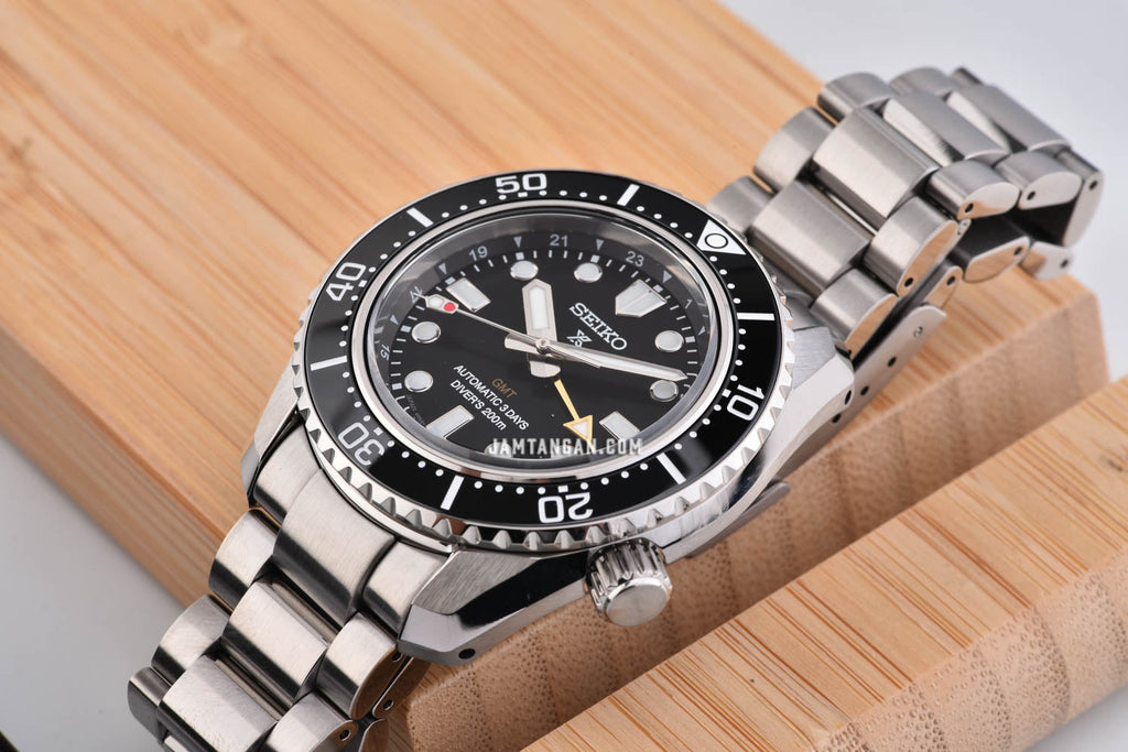Seiko Prosprex Dark Depths GMT Automatic Black Dial Silver Steel Strap Watch For Men - SPB383J1 wholesalehk.shop