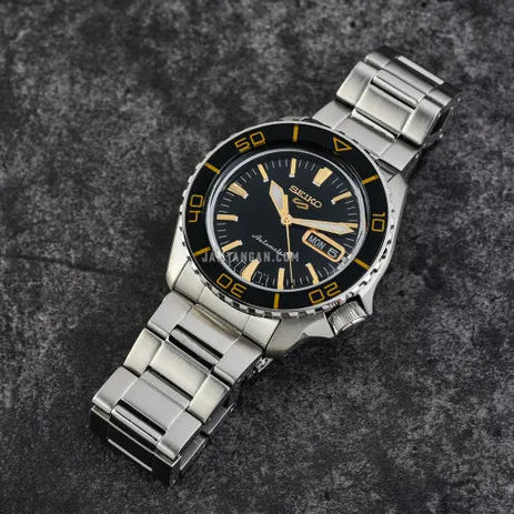 Seiko 5 Sport Automatic SKX Series Black Dial Silver Steel Strap Watch for Men - SRPK99K1 wholesalehk.shop