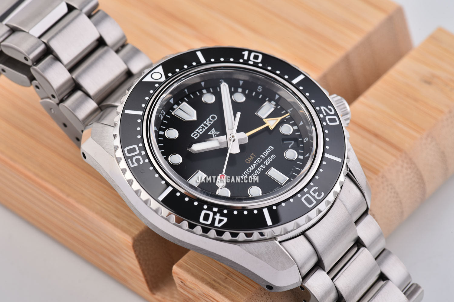 Seiko Prosprex Dark Depths GMT Automatic Black Dial Silver Steel Strap Watch For Men - SPB383J1 wholesalehk.shop