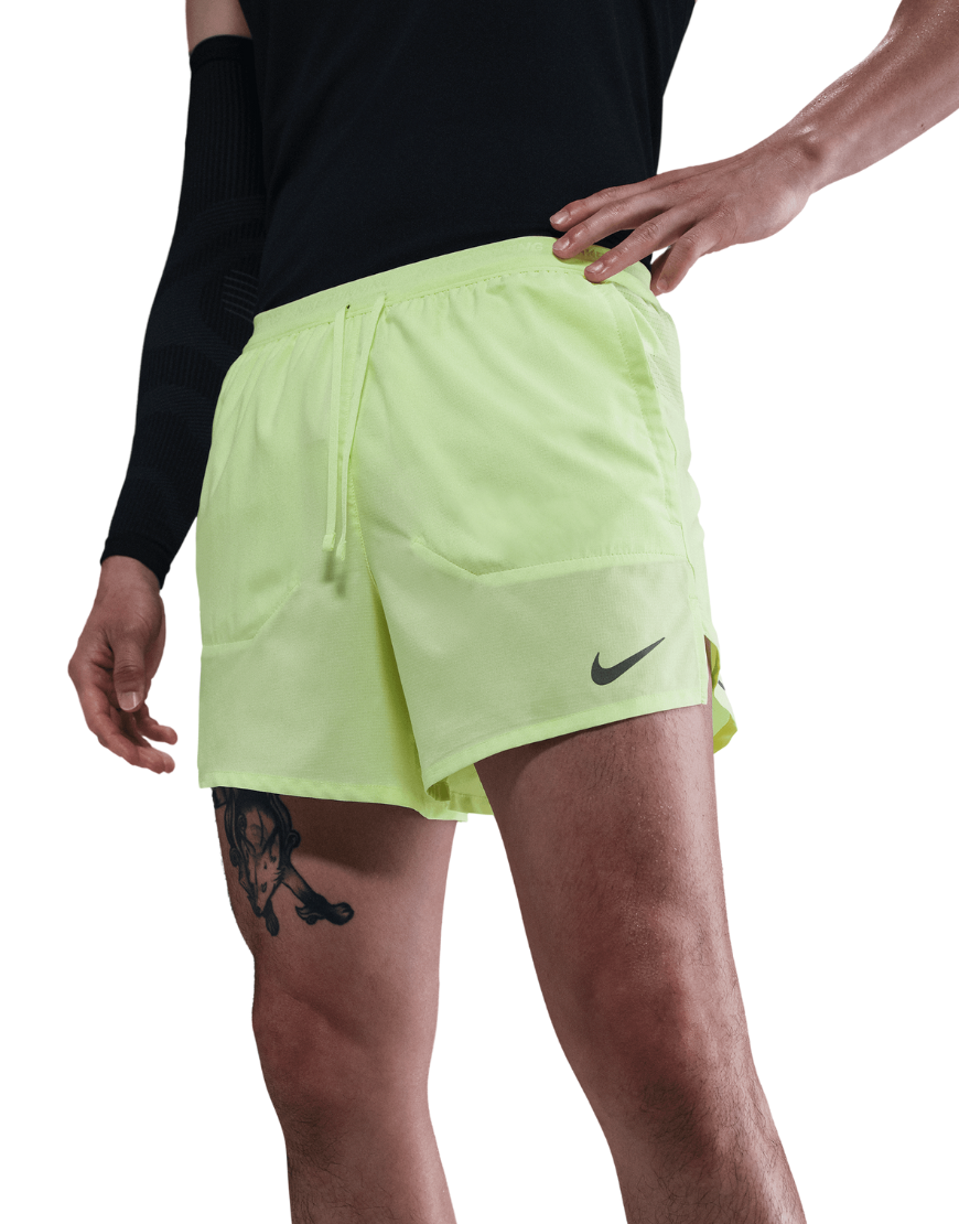 2026 New Arrival Men's Dri-FIT Stride 5" Brief-Lined Running Shorts :Barely Volt | Reflective Silver wholesalehk.shop