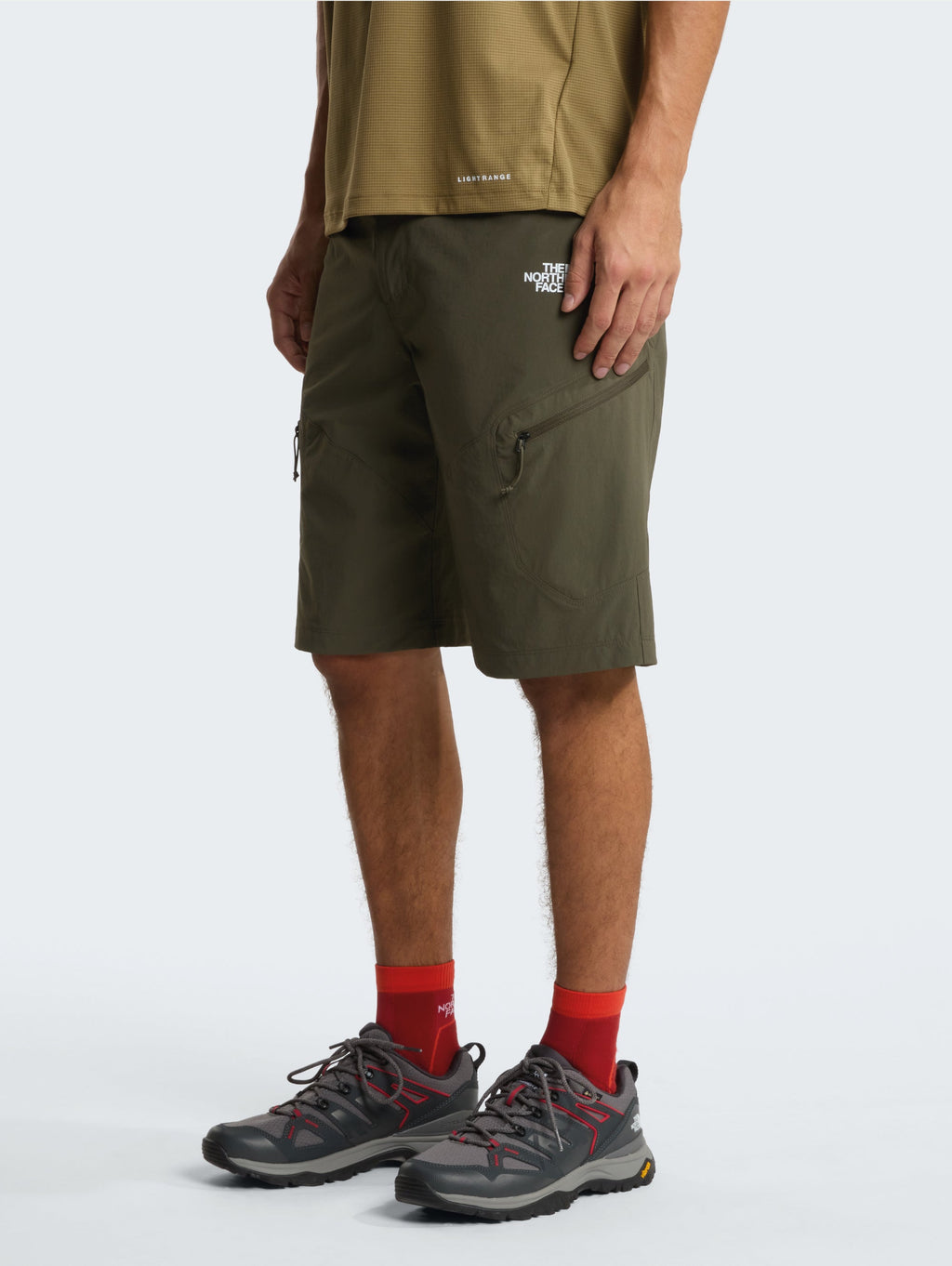 2026 New Arrival Shorts Cargo in Nylon Stretch Verde wholesalehk.shop