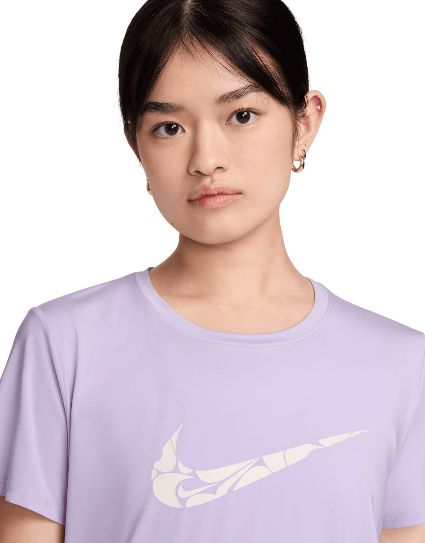 2026 New Arrival Women's One Swoosh Dri-FIT Short-Sleeve Running Top :Lilac Bloom | White wholesalehk.shop