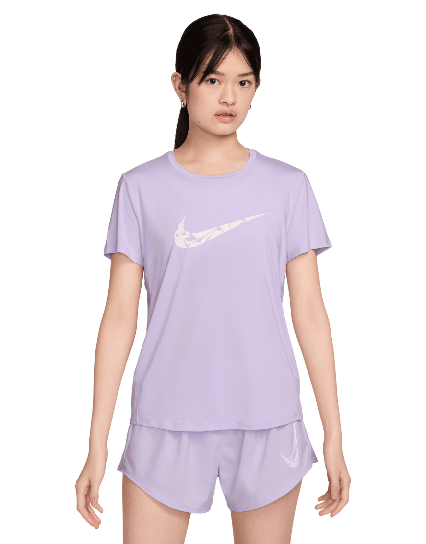 2026 New Arrival Women's One Swoosh Dri-FIT Short-Sleeve Running Top :Lilac Bloom | White wholesalehk.shop