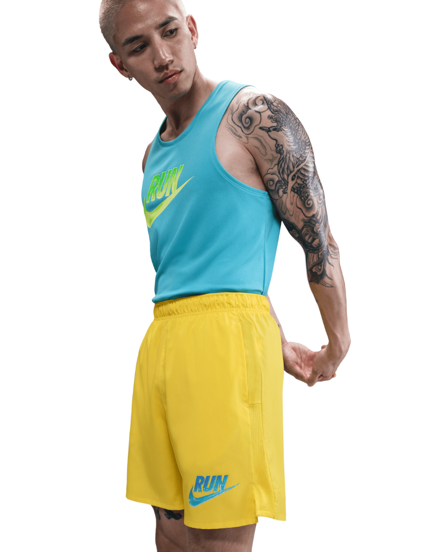 2026 New Arrival Men's Challenger Run Energy Dri-FIT 7" Unlined Running Shorts :Lightening | Glacier Blue wholesalehk.shop