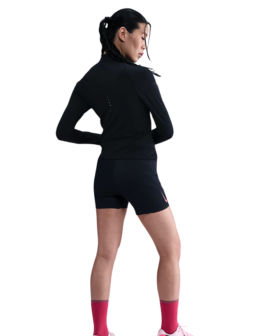 2026 New Arrival Women's Dri-FIT AeroSwift Running Shorts: Black/Aster Pink/Green Shock wholesalehk.shop