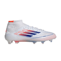 adidas F50 Elite Mid FG Cloud White Lucid Blue Solar Red (Women's)