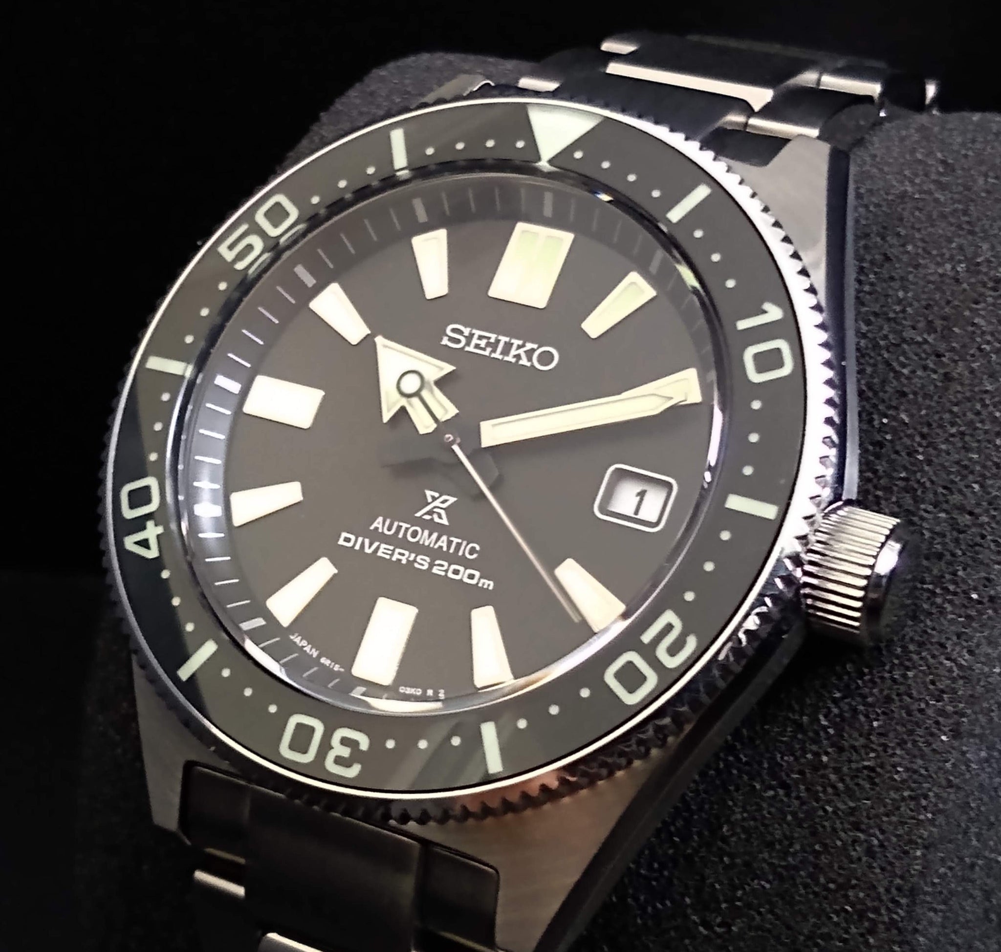 Seiko Prospex Automatic Diver Black Dial Silver Steel Strap Watch For Men - SPB051J1 wholesalehk.shop