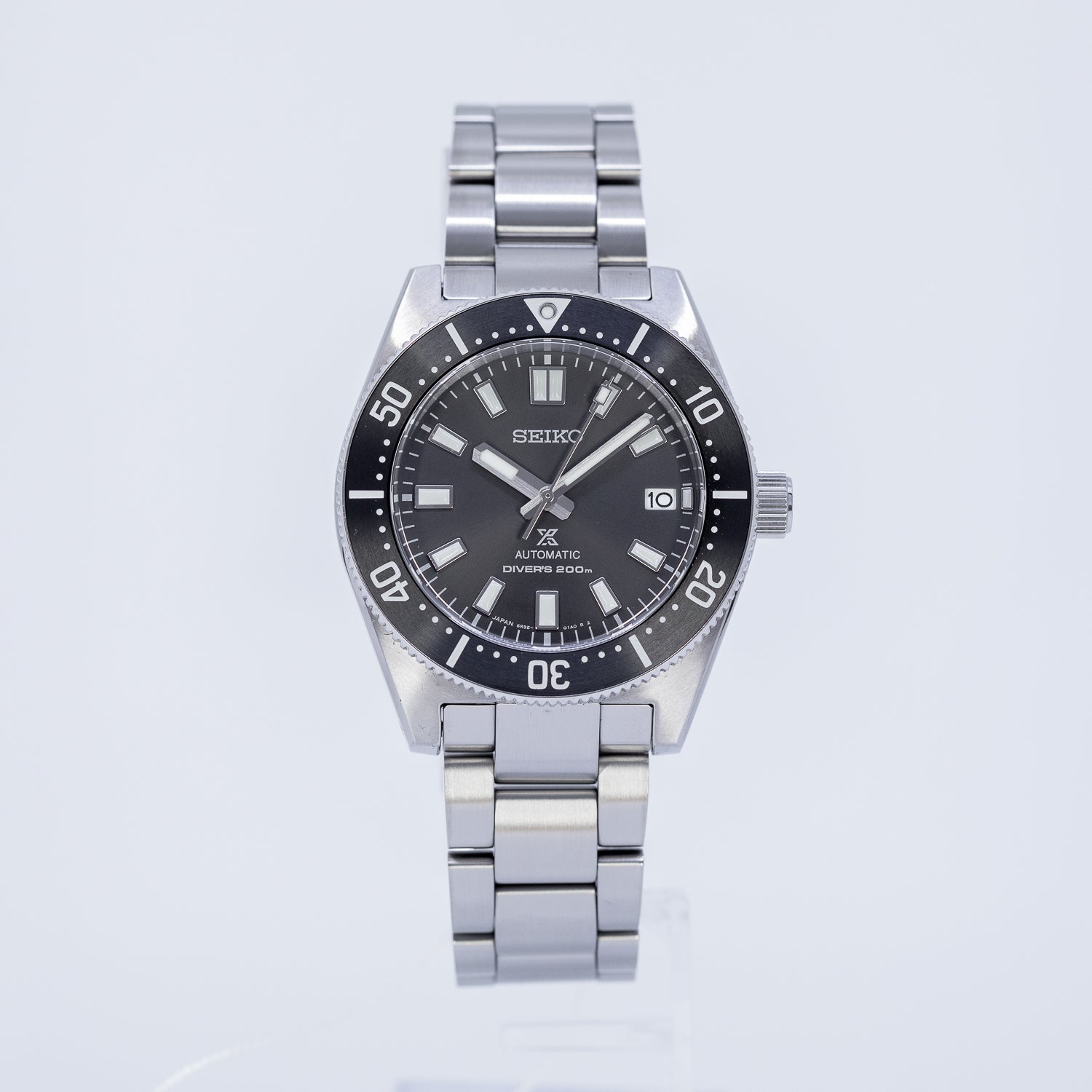 Seiko Prospex 1965 Modern Re Interpretation Automatic Black Dial Silver Steel Strap Watch For Men - SPB143J1 wholesalehk.shop