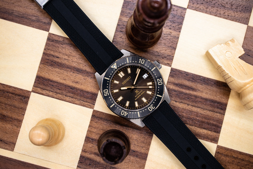 Seiko Prospex 1965 Diver's Modern Re-Interpretation Automatic Brown Dial Black Rubber Strap Watch For Men - SPB147J1 wholesalehk.shop