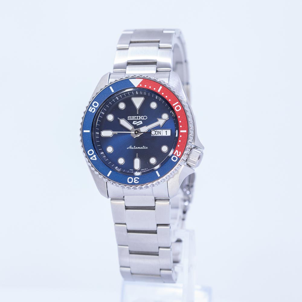 Seiko 5 Sports Automatic Blue Dial Silver Steel Strap Watch For Men - SRPD53K1 wholesalehk.shop