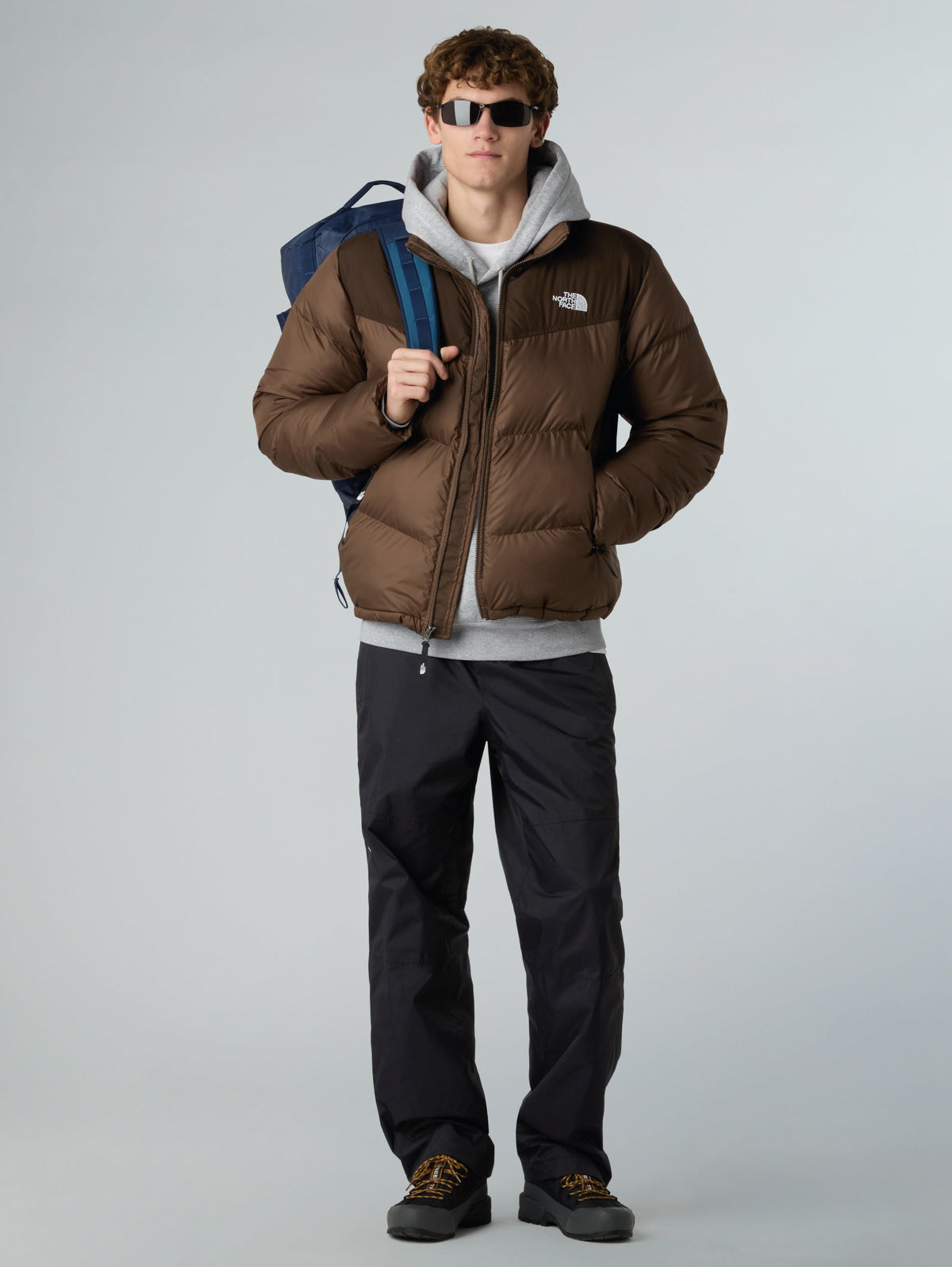 2026 New Arrival Piumino Squadrato Saikuru da Uomo Marrone wholesalehk.shop