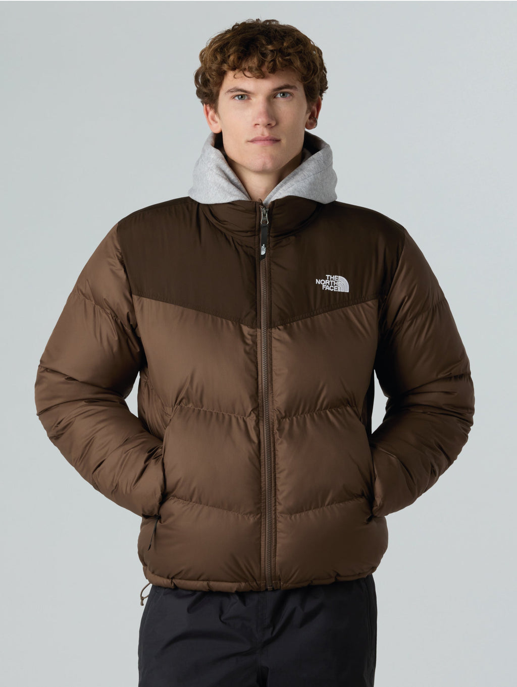 2026 New Arrival Piumino Squadrato Saikuru da Uomo Marrone wholesalehk.shop