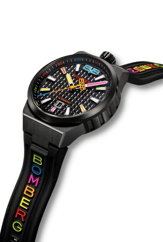 Bomberg Men's Watch BOLT-68 Neo Automatic Taipei Metropolis Black PVD wholesalehk.shop