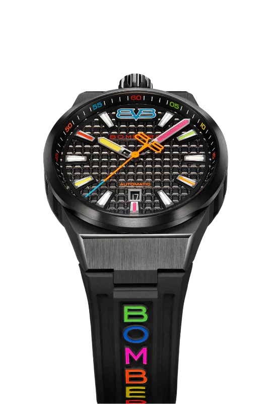 Bomberg Men's Watch BOLT-68 Neo Automatic Taipei Metropolis Black PVD wholesalehk.shop