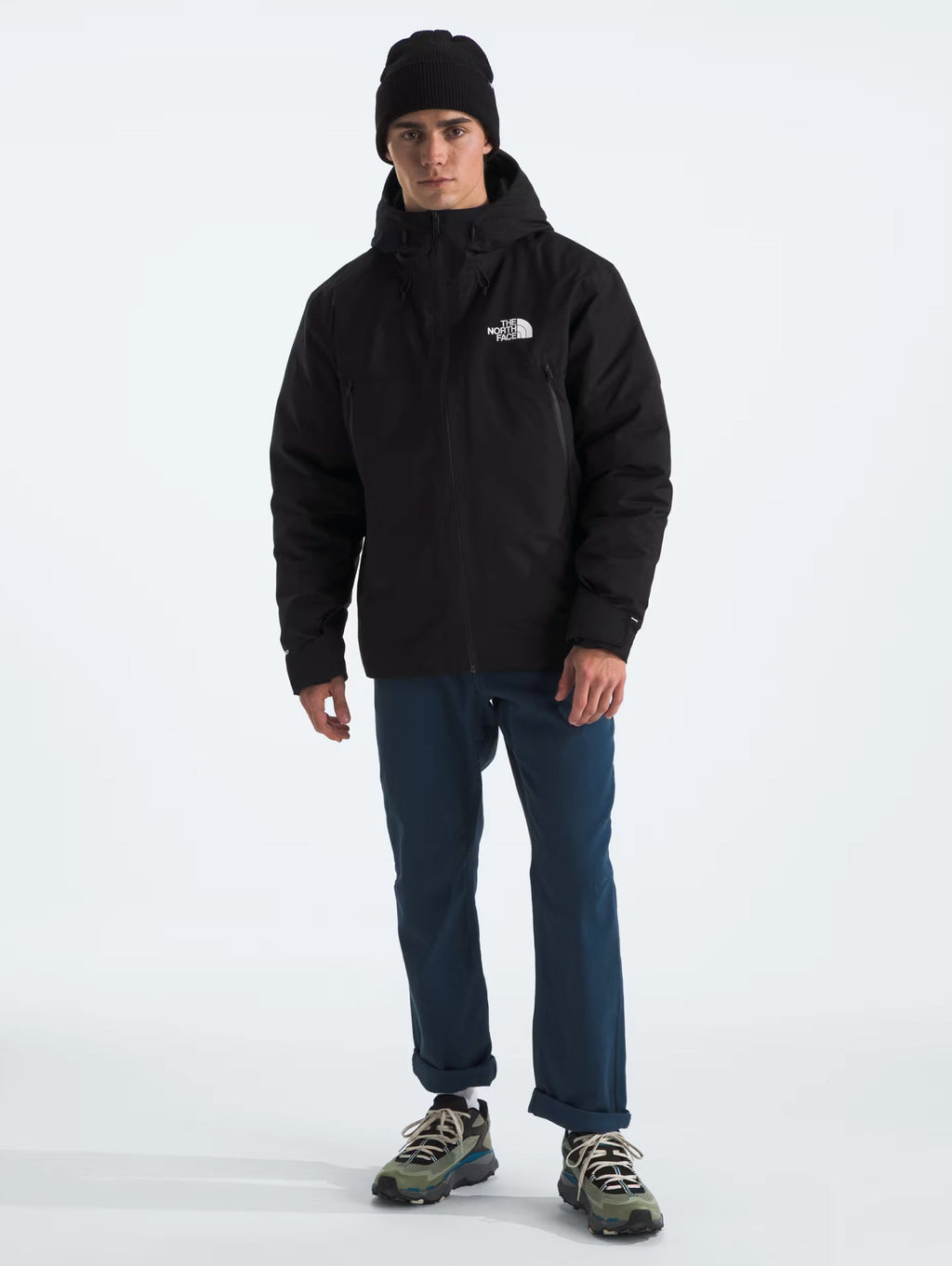 2026 New Arrival Giacca Imbottita con Cappuccio Mountain Range Nero wholesalehk.shop