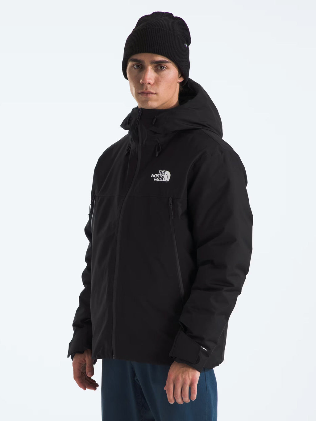 2026 New Arrival Giacca Imbottita con Cappuccio Mountain Range Nero wholesalehk.shop