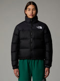 2026 New Arrival Giacca Retro Nuptse Squadrato da Donna Nero wholesalehk.shop