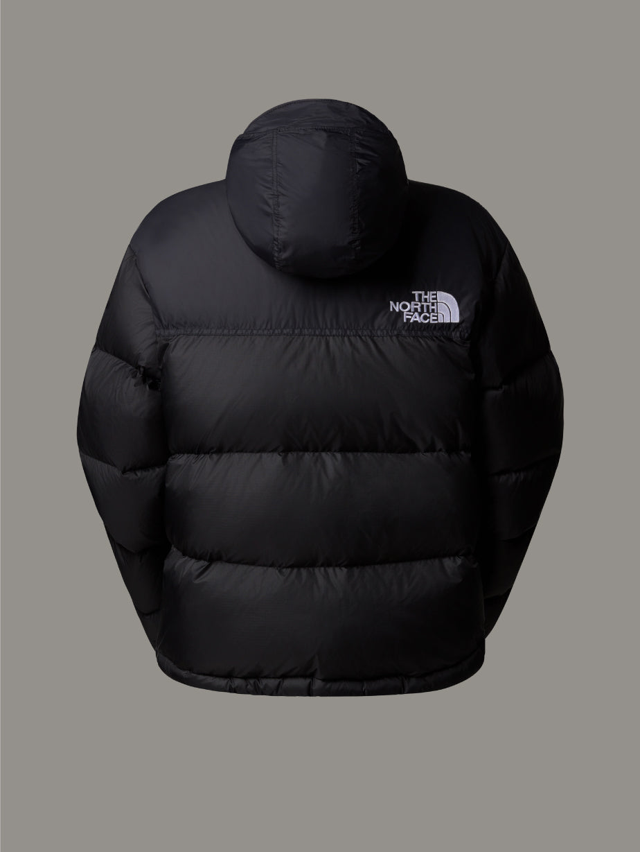 2026 New Arrival Giacca Retro Nuptse Squadrato da Donna Nero wholesalehk.shop
