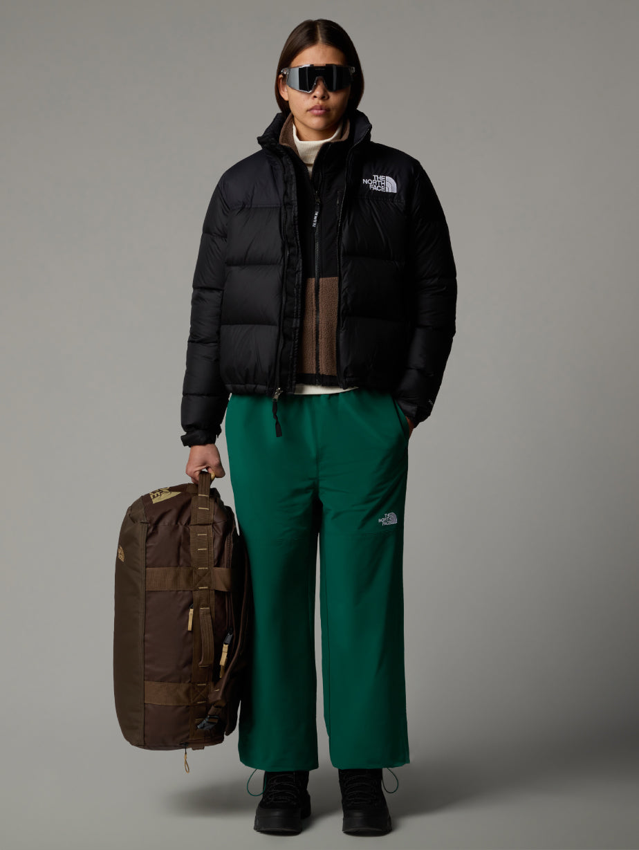 2026 New Arrival Giacca Retro Nuptse Squadrato da Donna Nero wholesalehk.shop