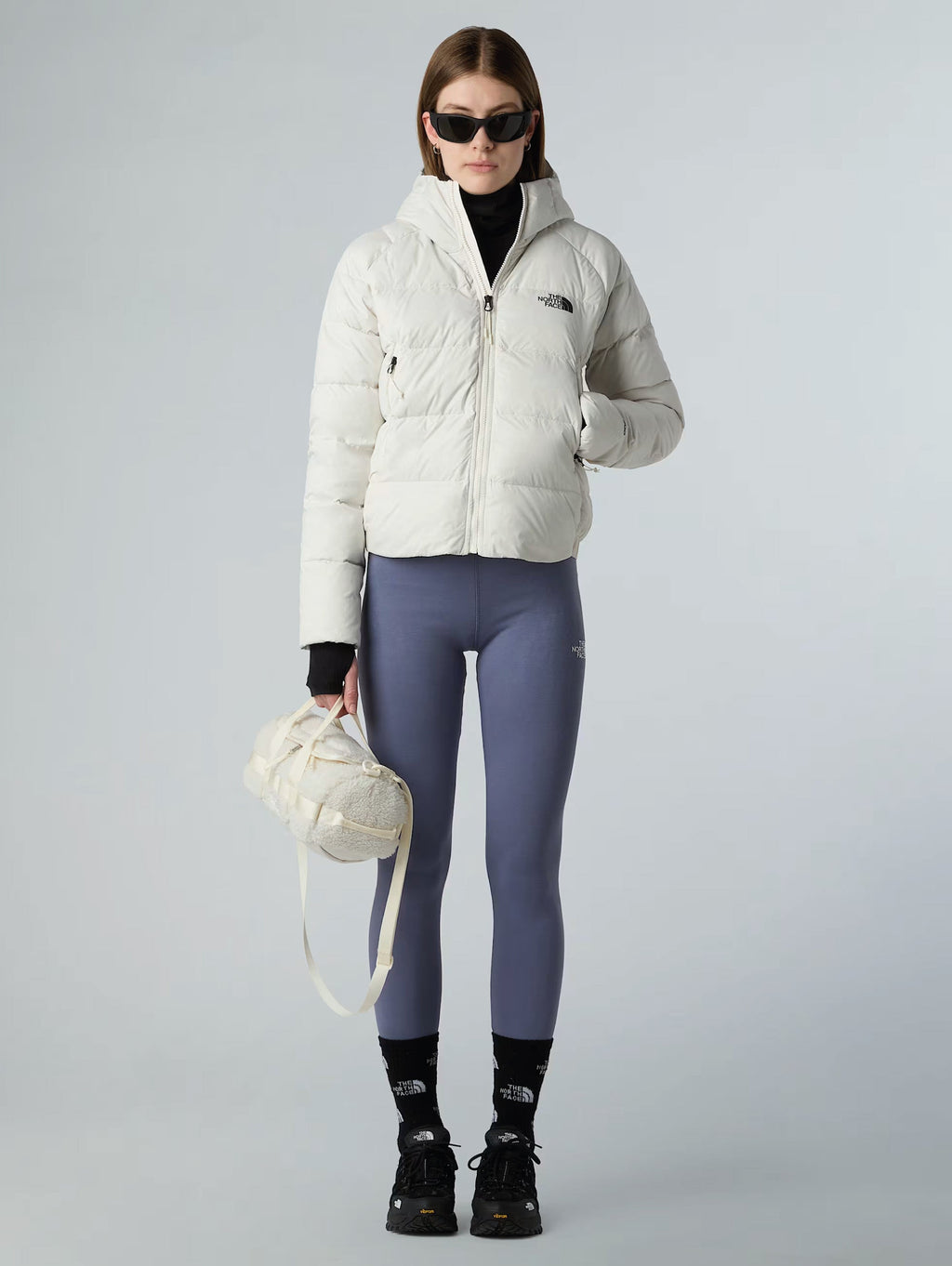 2026 New Arrival Giacca in Piumino con Cappuccio Hyalite Bianco wholesalehk.shop