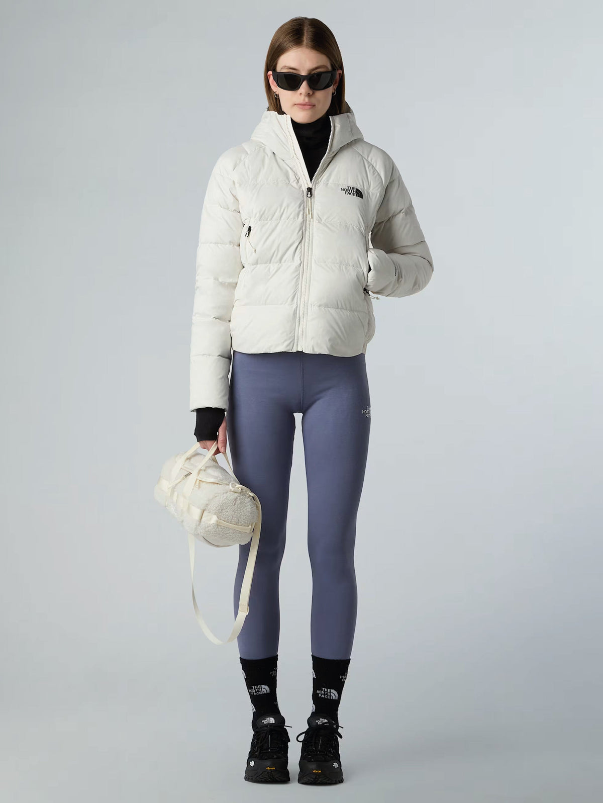 2026 New Arrival Giacca in Piumino con Cappuccio Hyalite Bianco wholesalehk.shop