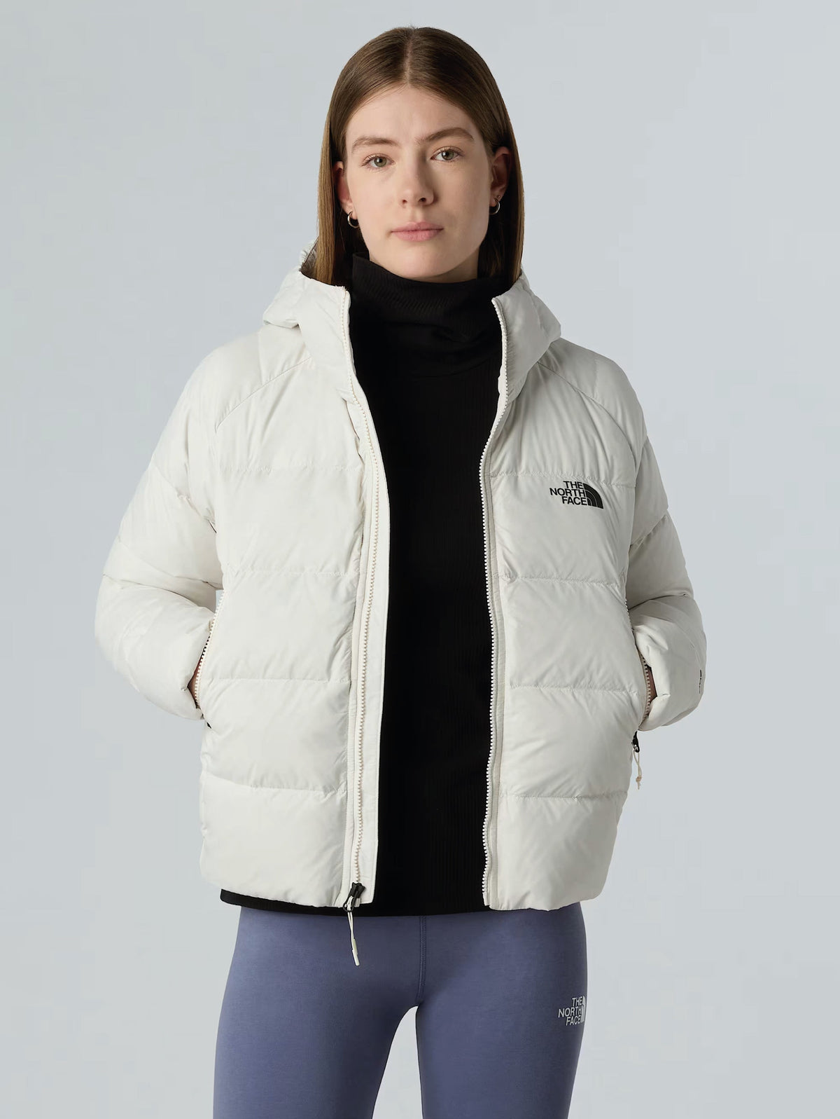 2026 New Arrival Giacca in Piumino con Cappuccio Hyalite Bianco wholesalehk.shop