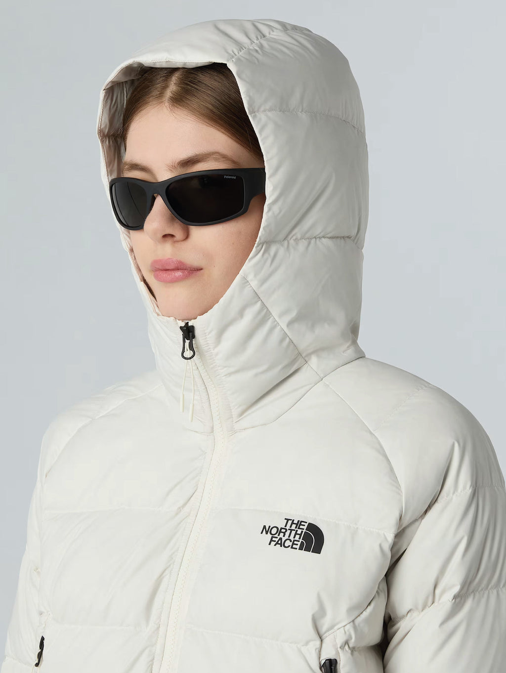 2026 New Arrival Giacca in Piumino con Cappuccio Hyalite Bianco wholesalehk.shop