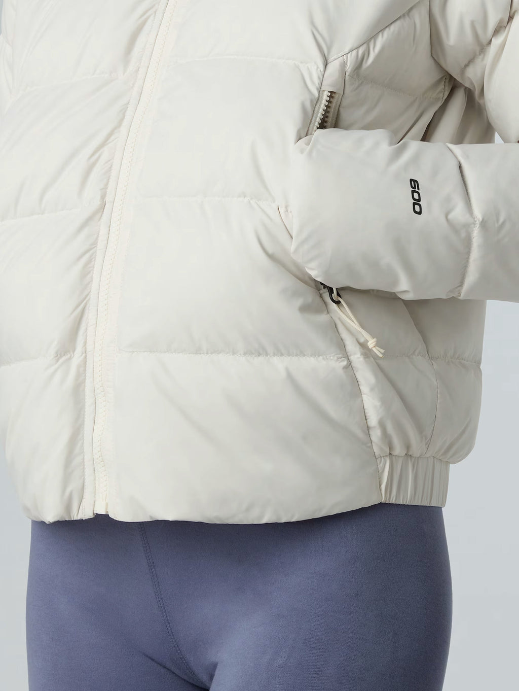 2026 New Arrival Giacca in Piumino con Cappuccio Hyalite Bianco wholesalehk.shop