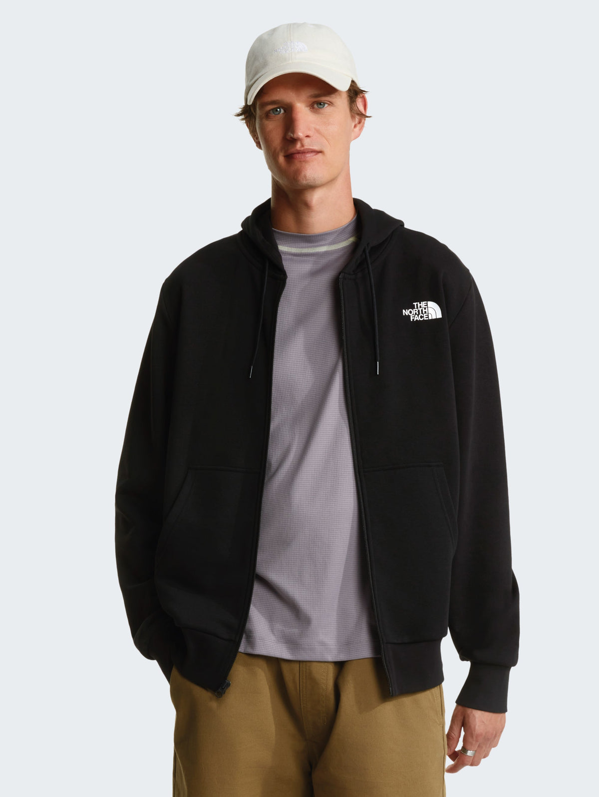 2026 New Arrival Felpa con Cappuccio e Zip Simple Dome Nero wholesalehk.shop